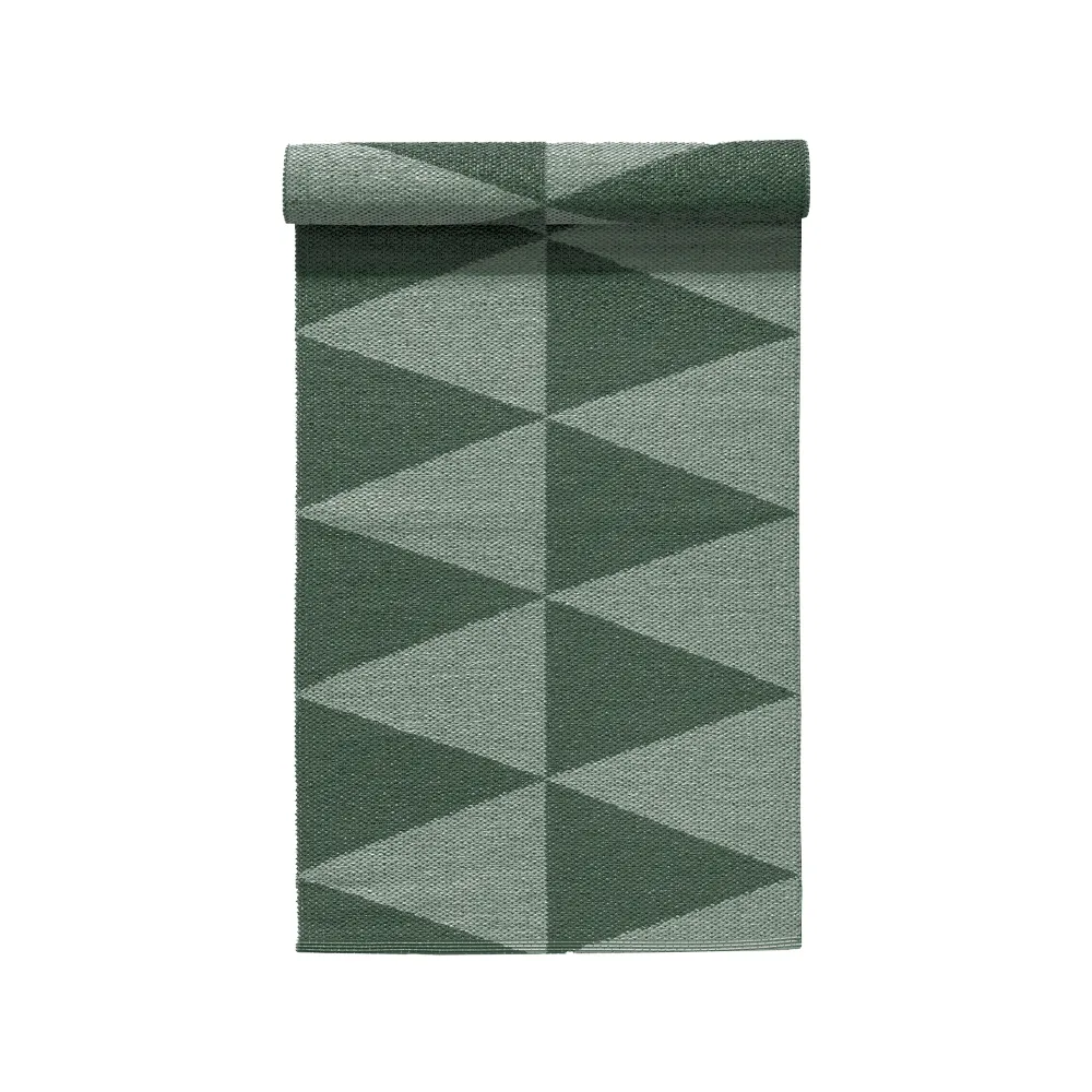 Rime plastic rug green, 70x200cm Scandi Living