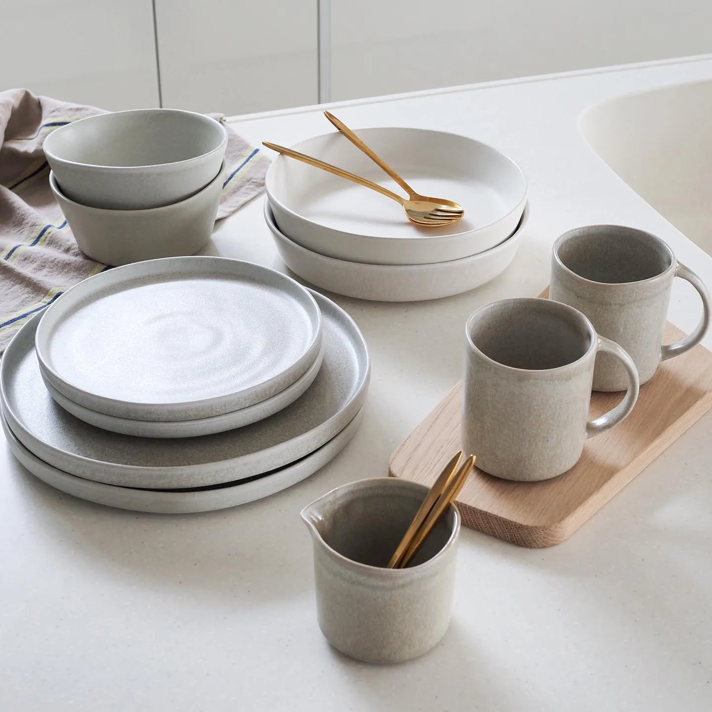 Sandsbro pasta plate, Off white, Ø23 cm Scandi Living