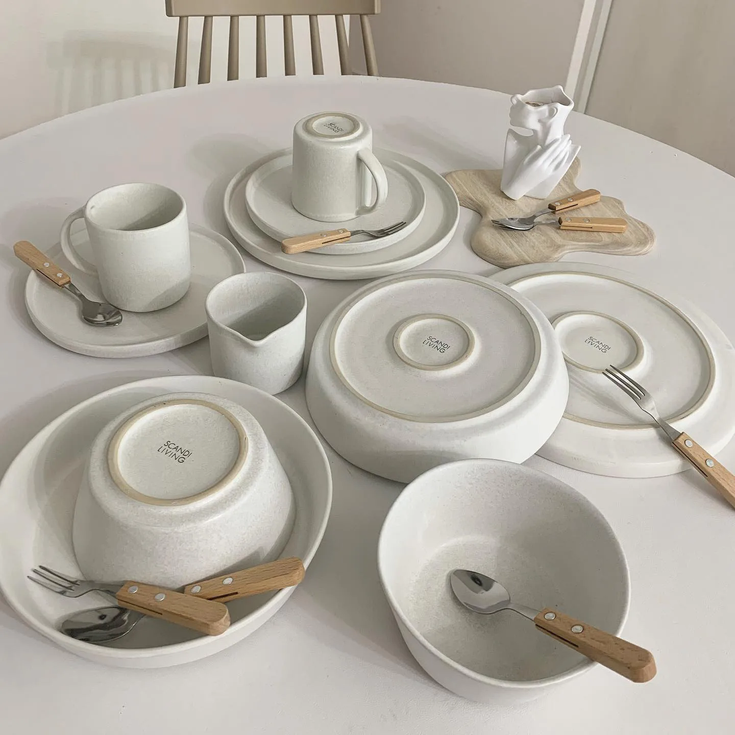 Sandsbro pasta plate offwhite, Ø23 cm, 6-pack Scandi Living