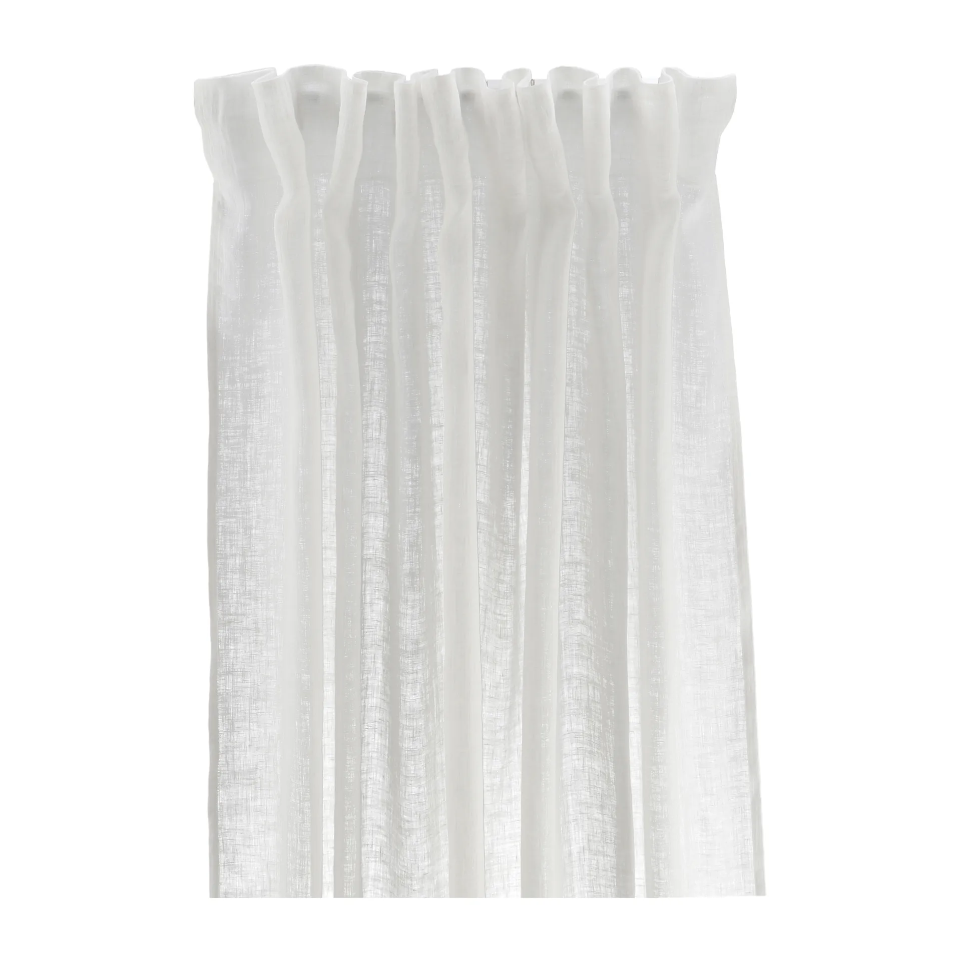 Serenity curtain with multiband 129x250 cm, White Scandi Living