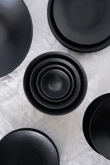 Terra serving bowl - Black stoneware, Ø12 cm - Scandi Living