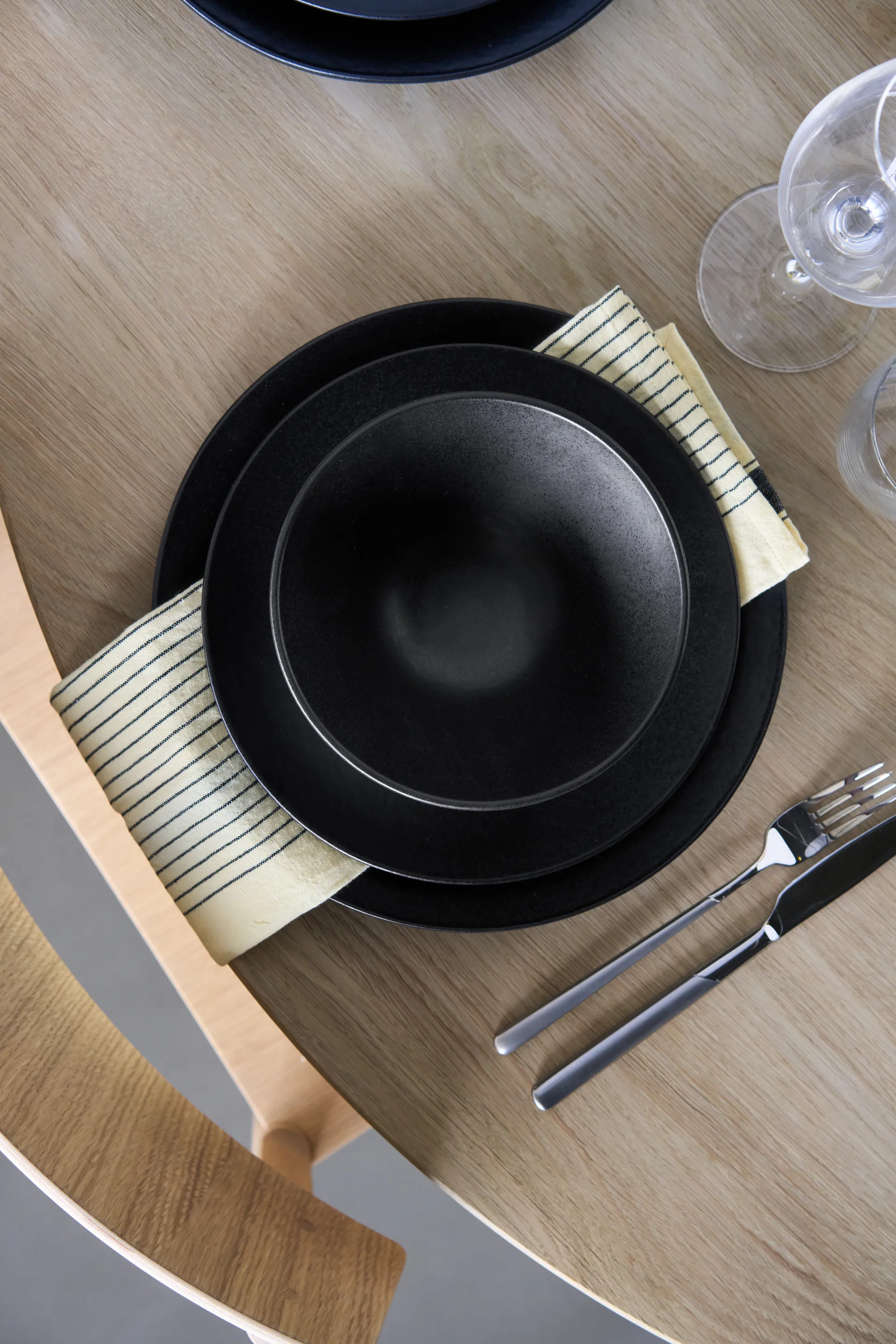 Terra soup bowl, Black stoneware, Ø16 cm Scandi Living