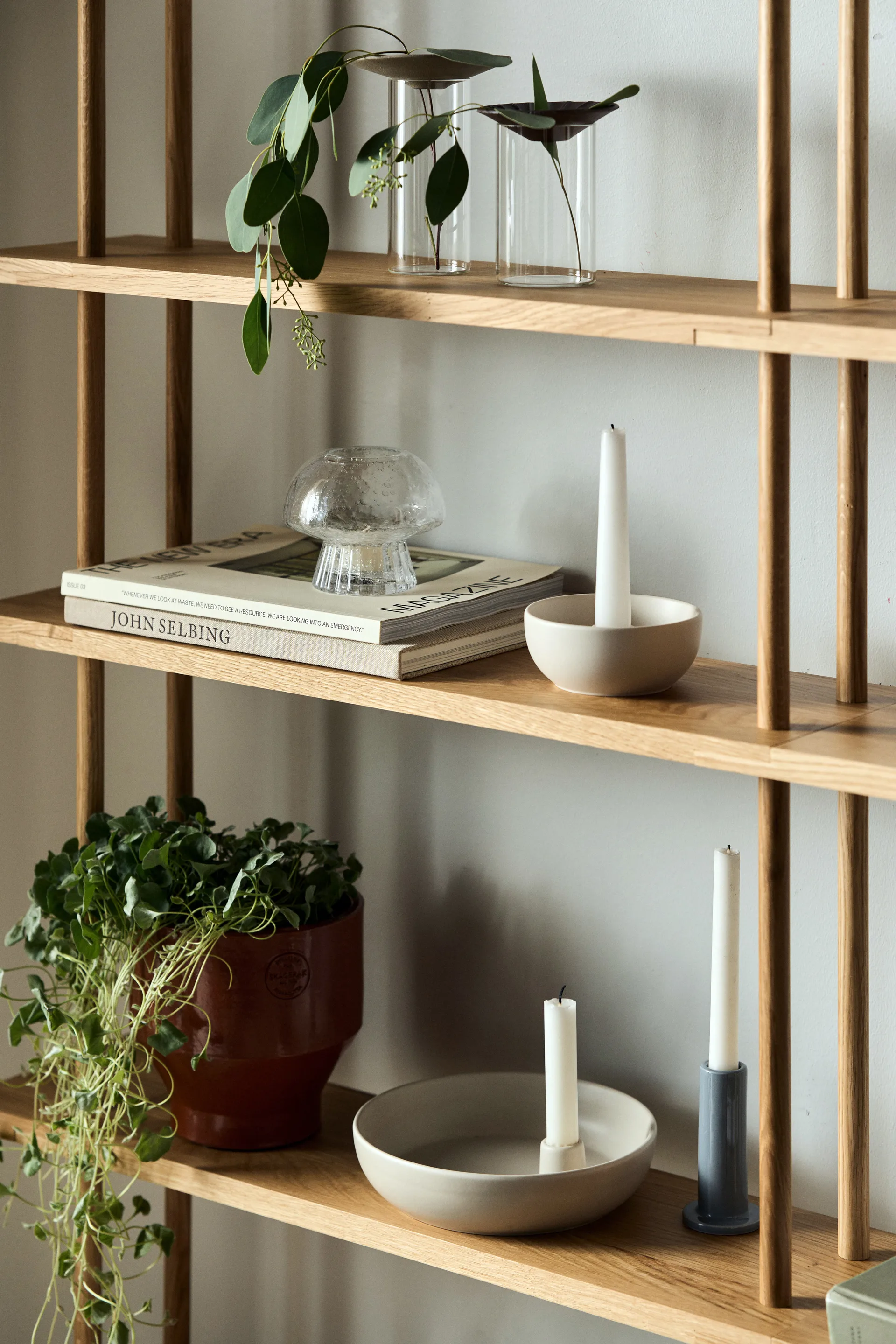 Valley candle sticks Ø21 cm, Beige Scandi Living