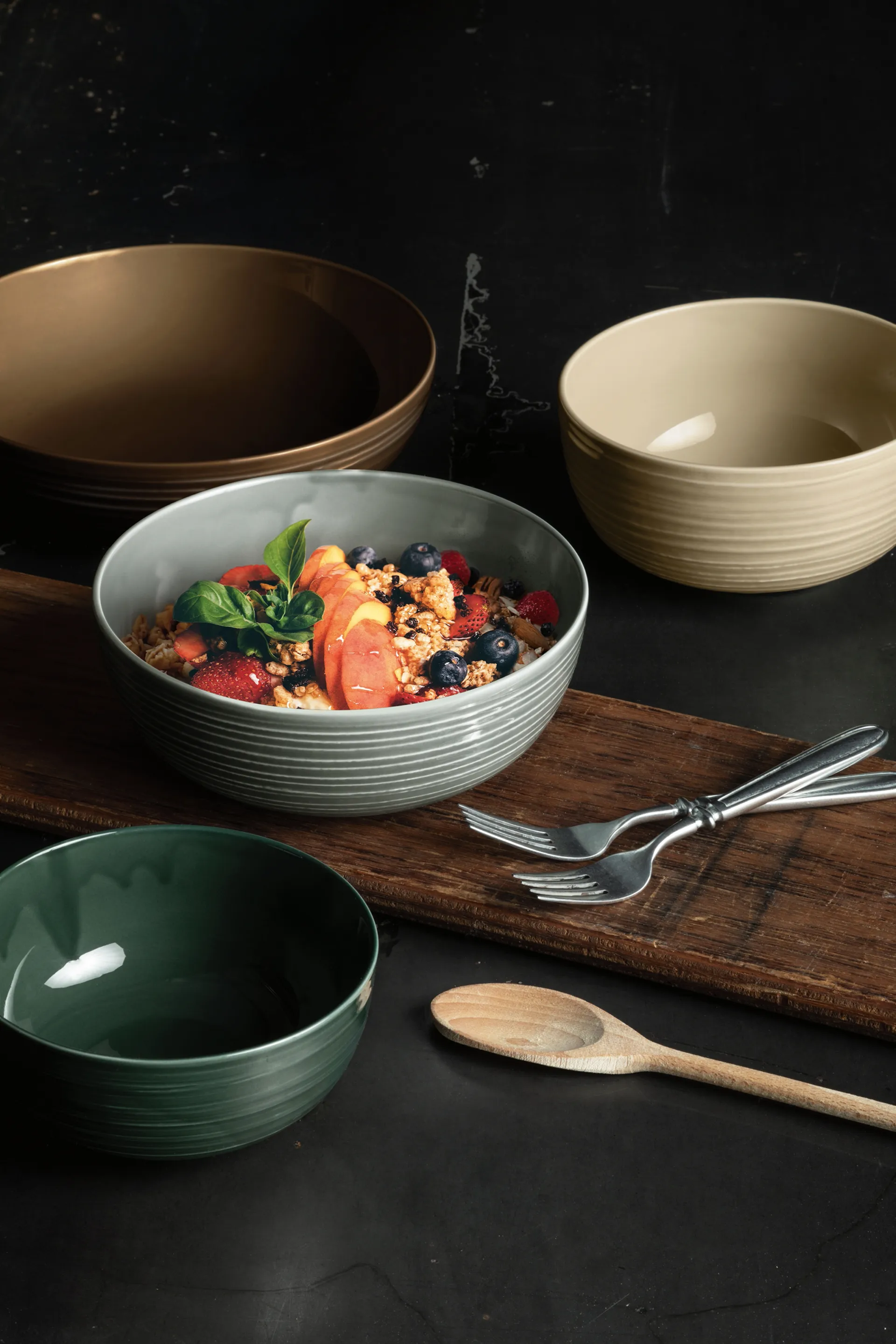 Terra bowl Ø15 cm 4-pack, Moss Green Seltmann Weiden