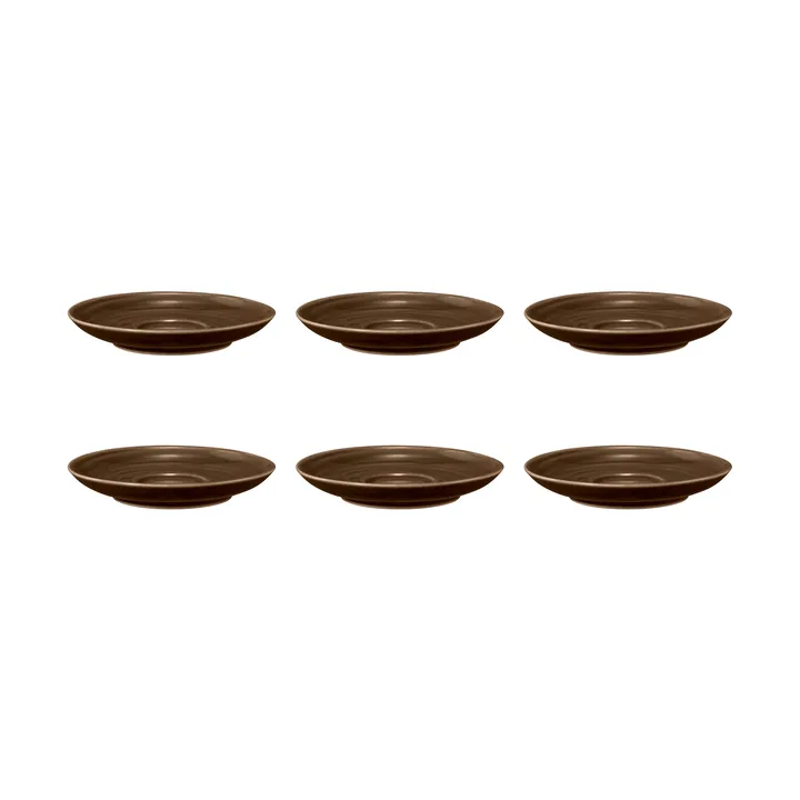 Terra coffee saucer Ø12 cm 6-pack - Earth Brown - Seltmann Weiden