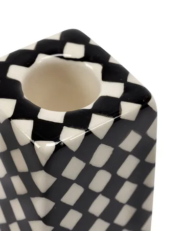 Les Objets Mouleversants N°1 candlestick - Black-white - Serax