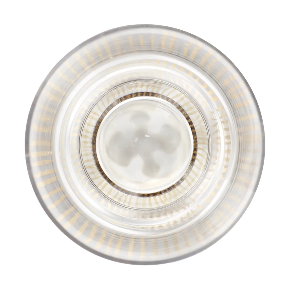 Ottolenghi Feast drinking glass 33 cl 4-pack, Stripes gold Serax