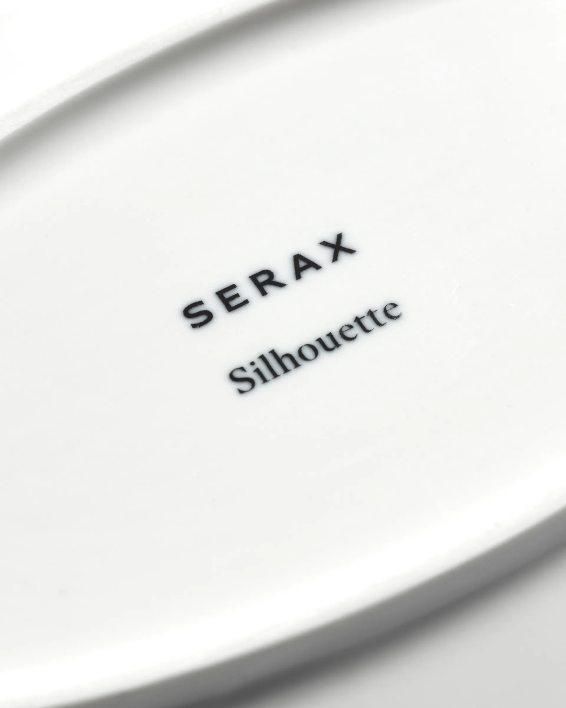 Silhouette oval plate S 10x18.5 cm 4-pack, White Serax