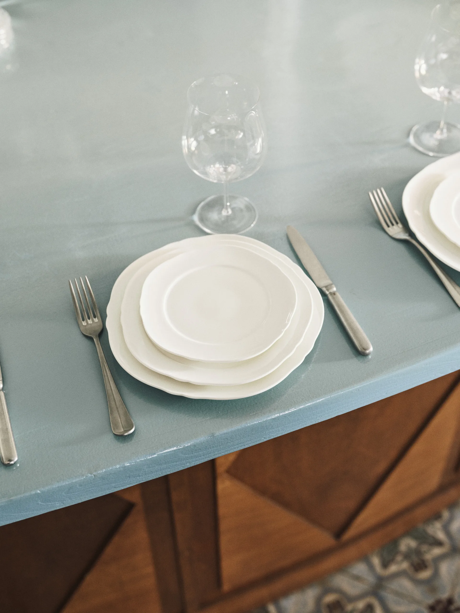 Silhouette plate L Ø26 cm 4-pack, White Serax