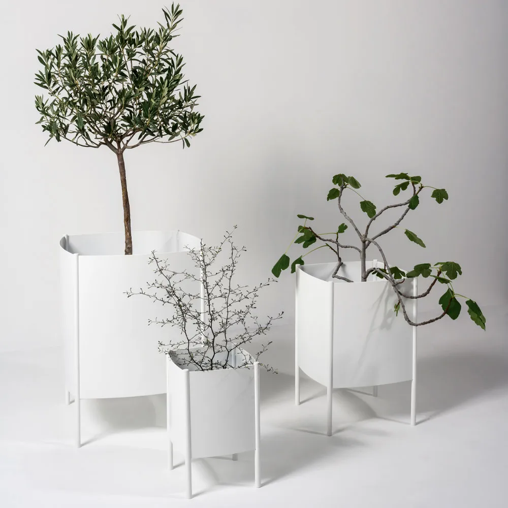 Convex Pot pot, White, small Ø23 cm SMD Design