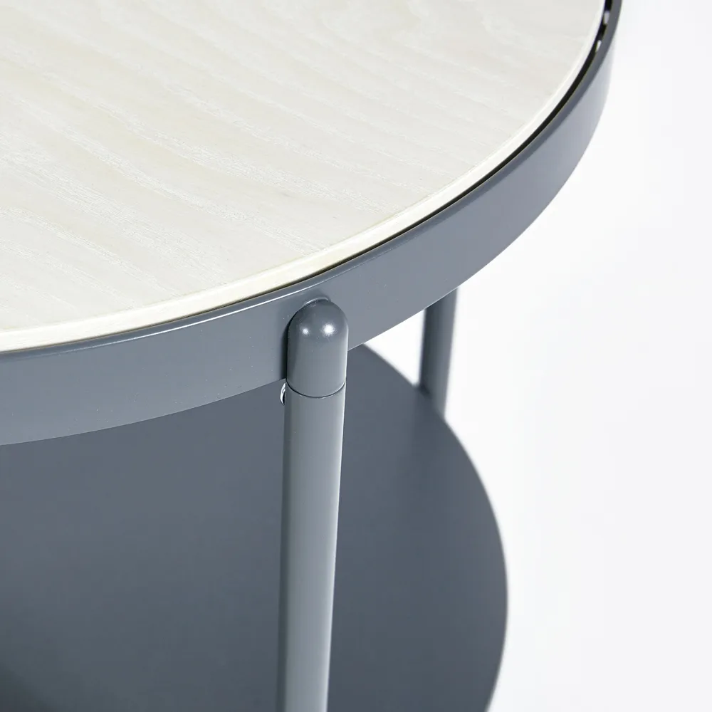 Lene serving trolley, White, white pigmented ash veneer SMD Design