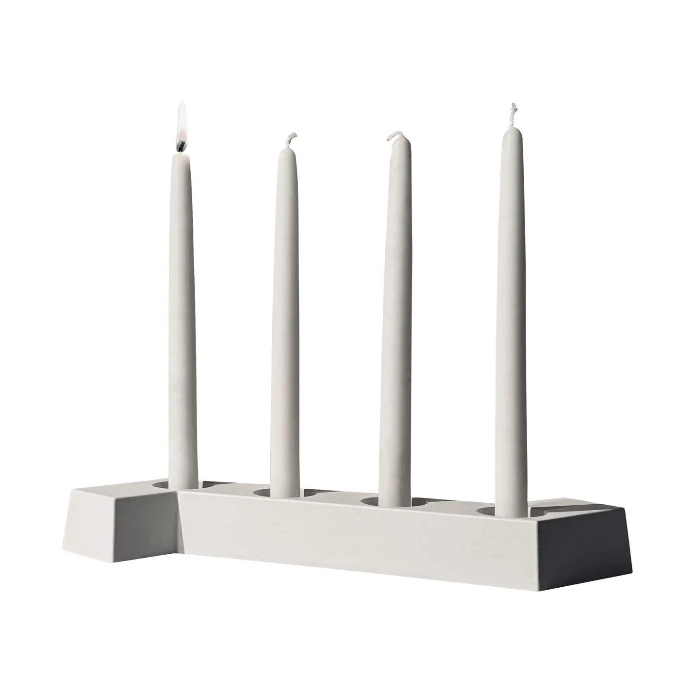 SMD advent candleholder, White, 4 lights SMD Design