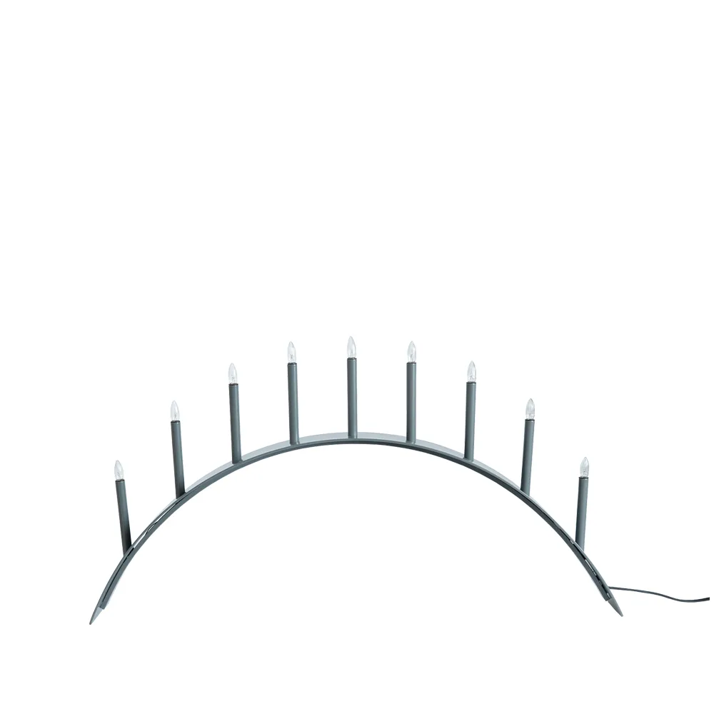 Spica Bow 9 Advent candle holder, Grey SMD Design