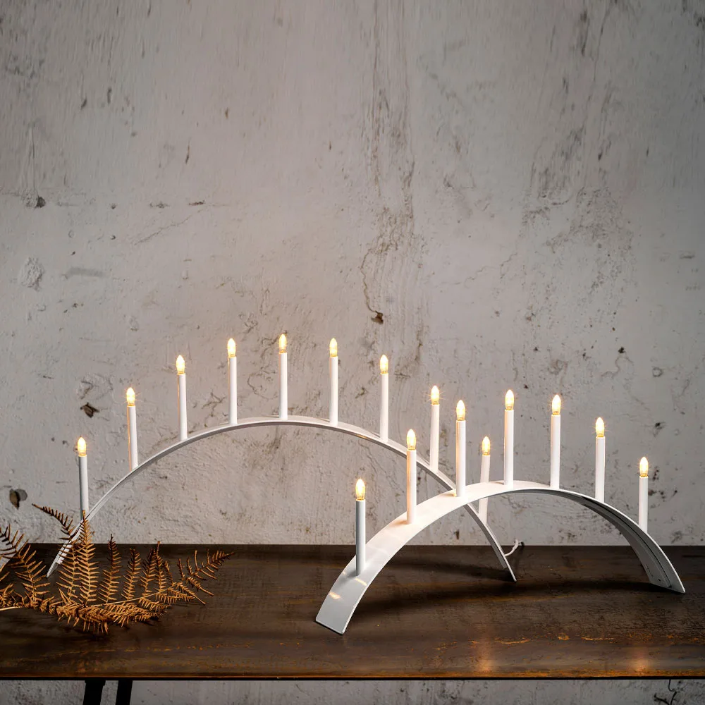 Spica Bow 9 Advent candle holder, Grey SMD Design
