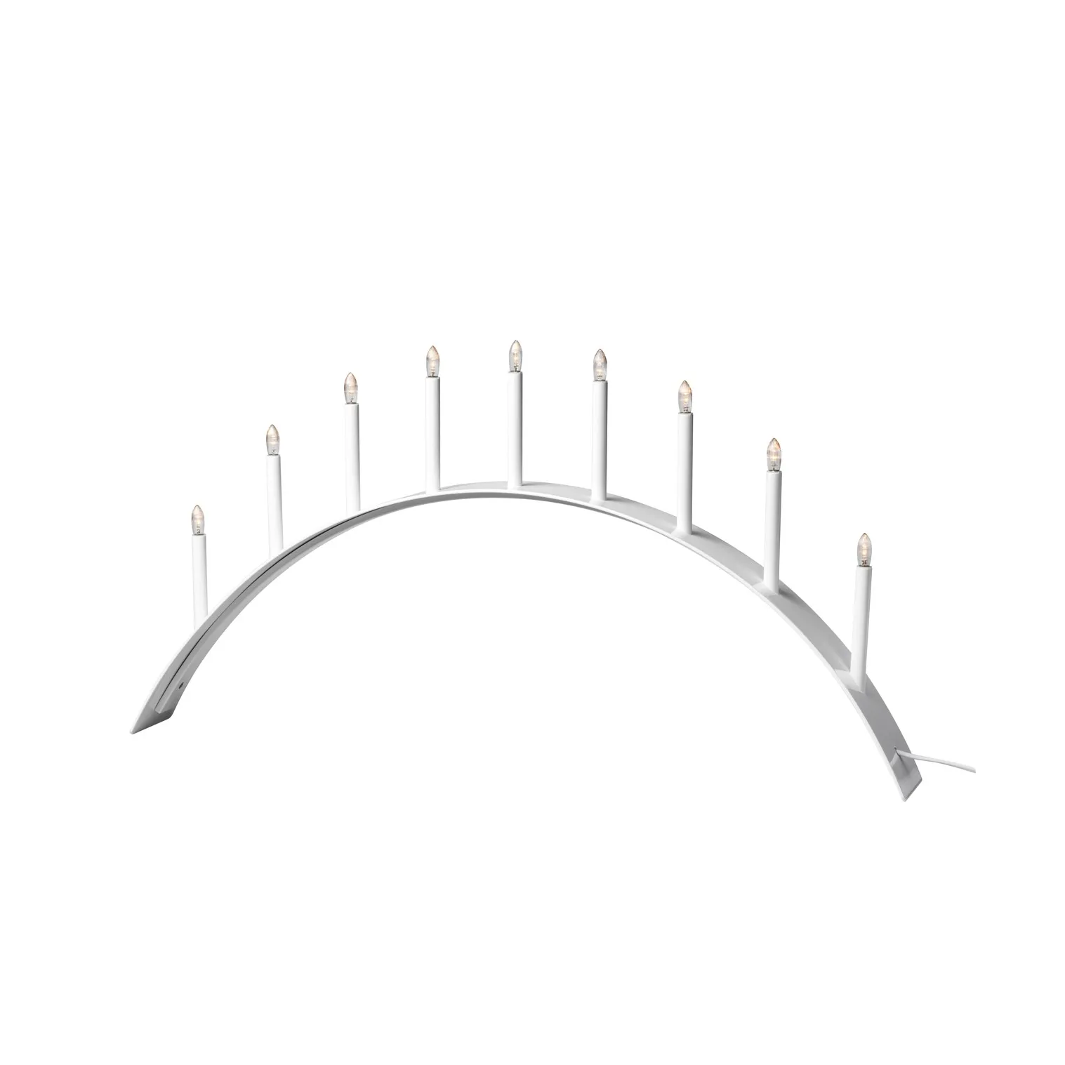 Spica Bow 9 Advent candle holder, White SMD Design