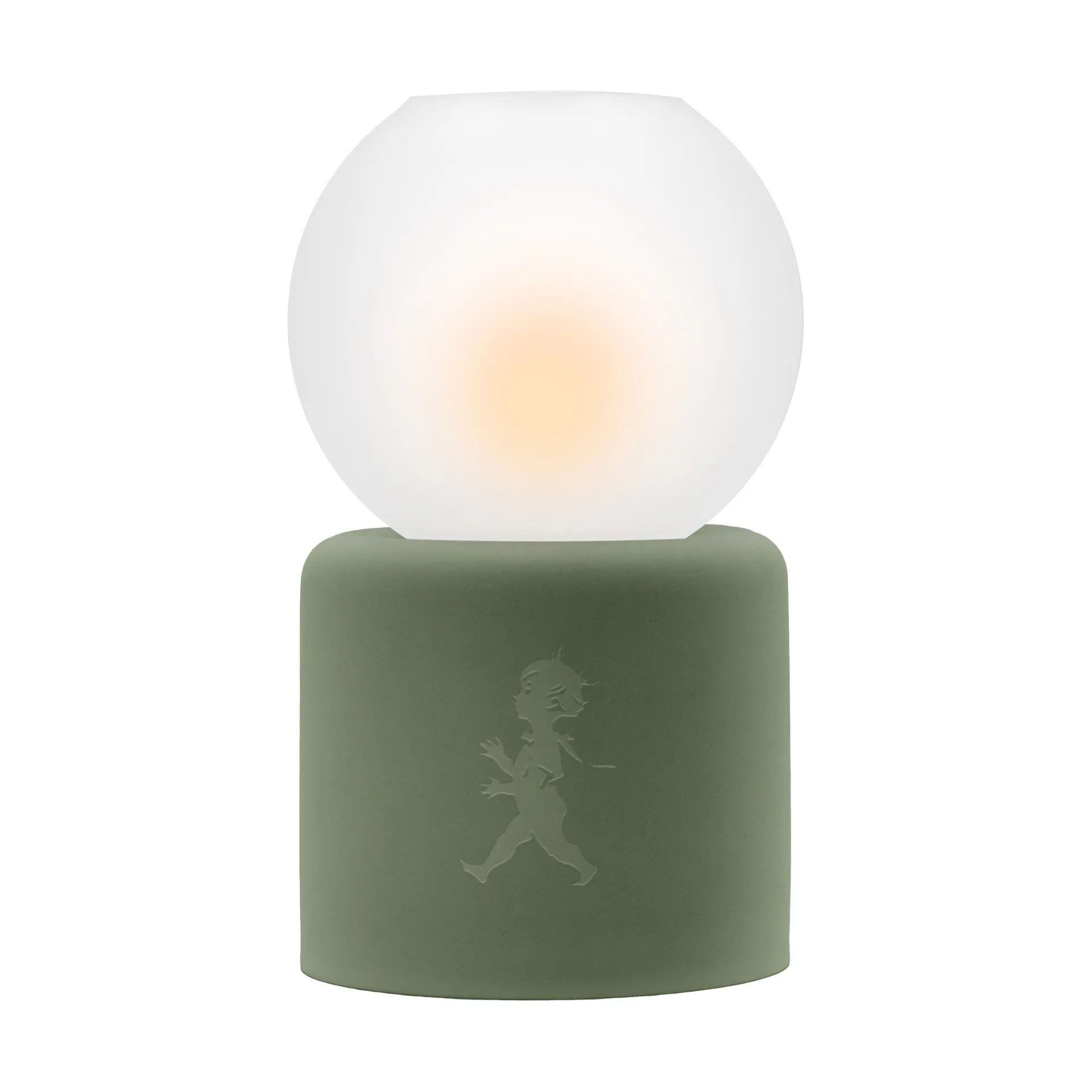 Globe tealight holder Ø9.5x17 cm, Green Solstickan Design