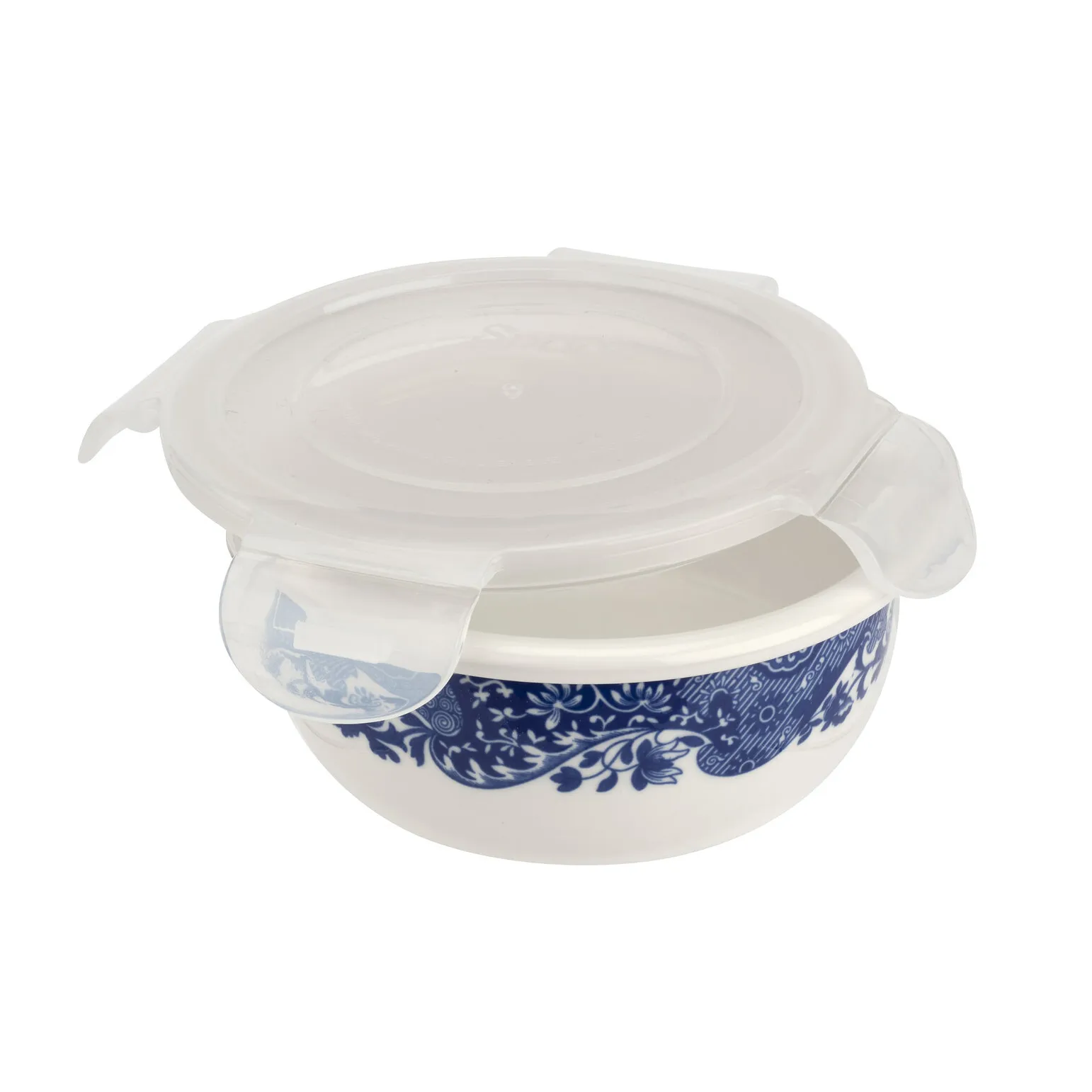 Blue Italian storage jar with lid, 13 cm Spode