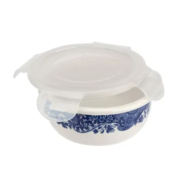 Blue Italian storage jar with lid - 13 cm - Spode