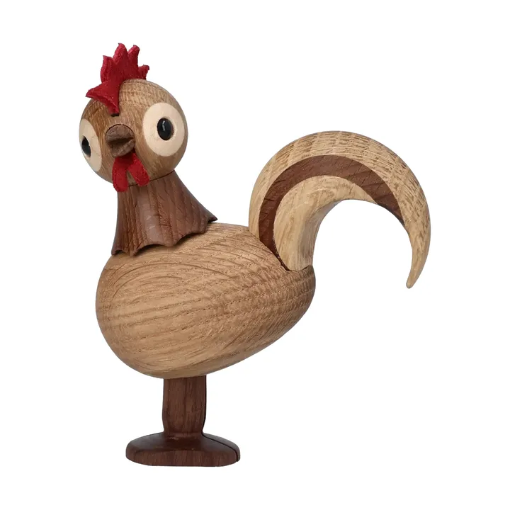 Rise rooster figurine - Beige, 4.2x12x10.5 cm - Spring Copenhagen