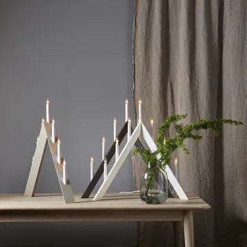 Arrow advent candelabra 64.5 cm - White - Star Trading
