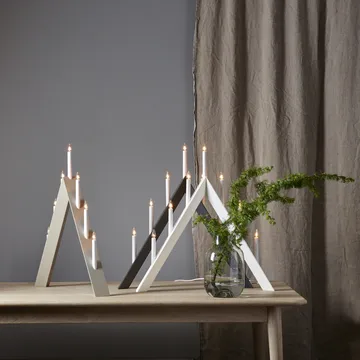 Arrow advent candle holder 64,5 cm 2-pack - White - Star Trading