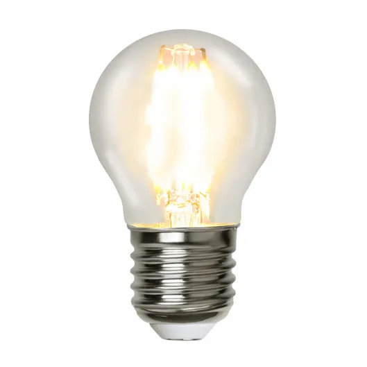 Star Trading E27 G45 LED filament clear, 4.5 cm, 2700K Star Trading