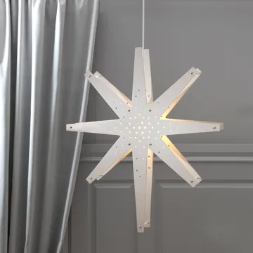 Tall advent star 60x70 cm - white - Star Trading