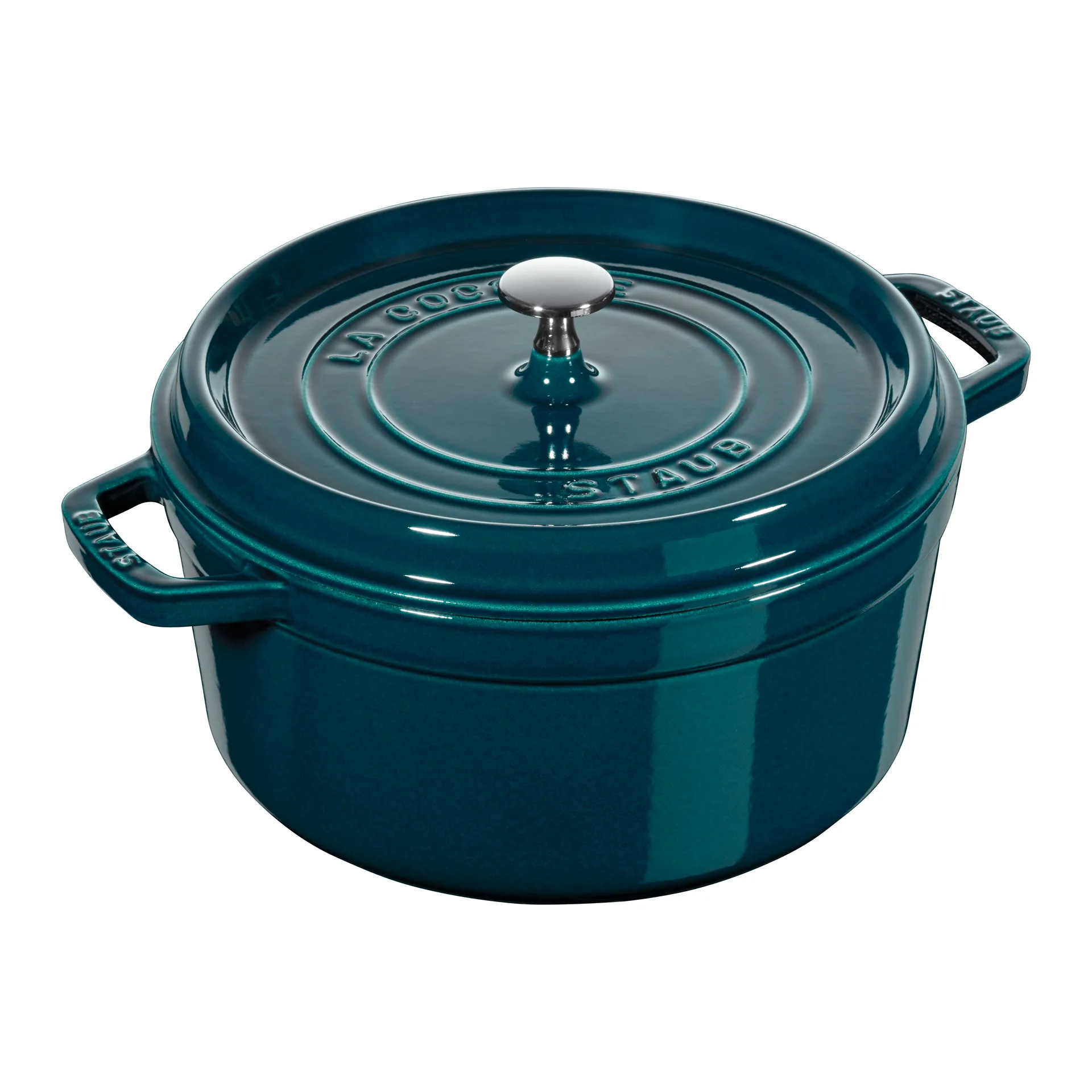 La Mer round casserole dish - three layered enamel, 5.2 l STAUB