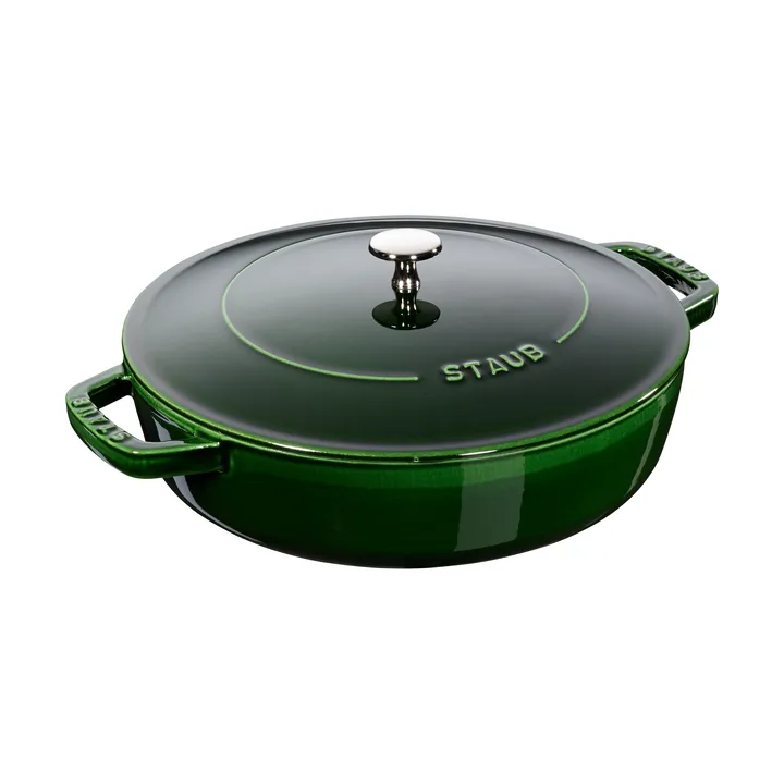Staub Chistera braiser cast iron Ø24 cm - Basil green - STAUB