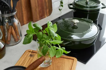 Staub Chistera braiser cast iron Ø24 cm - Basil green - STAUB