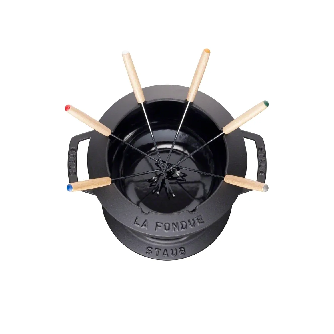 Staub fondue set 1.65 l, black STAUB