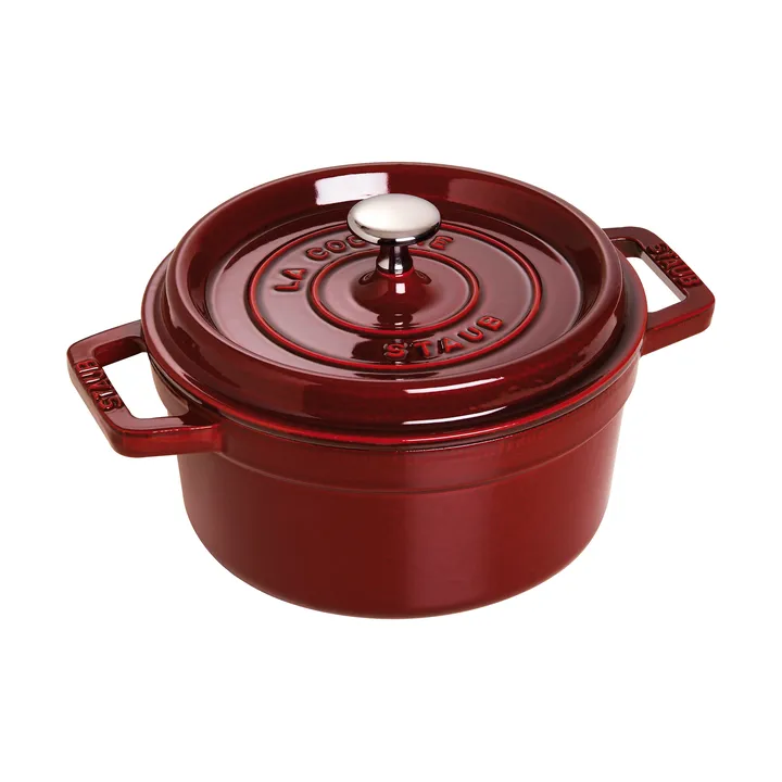 Staub La Cocotte round casserole cast iron 2.5 L - Grenadine red - STAUB
