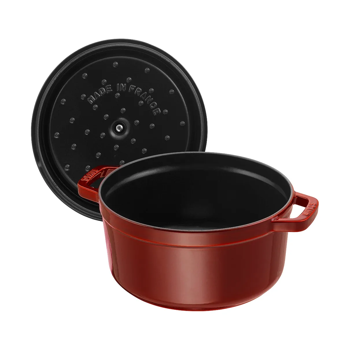 Staub La Cocotte round cast iron pot 6.7 L, Grenadine red STAUB