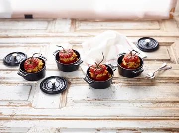 Staub La Cocotte round pot cast iron 0.25 L - Black - STAUB