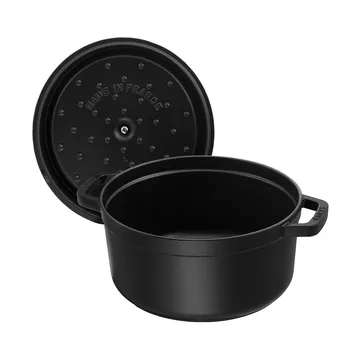 Staub La Cocotte round pot cast iron 0.8 L - Black - STAUB