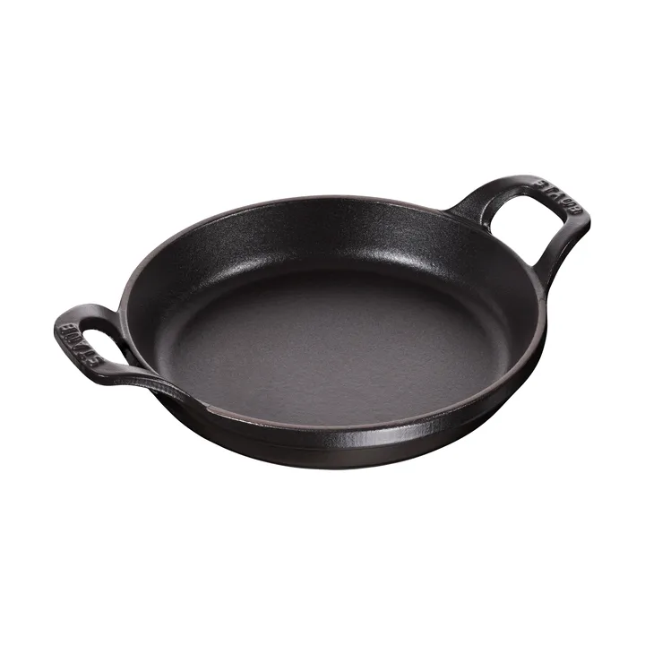 Staub round oven dish cast iron Ø12 cm - Black - STAUB