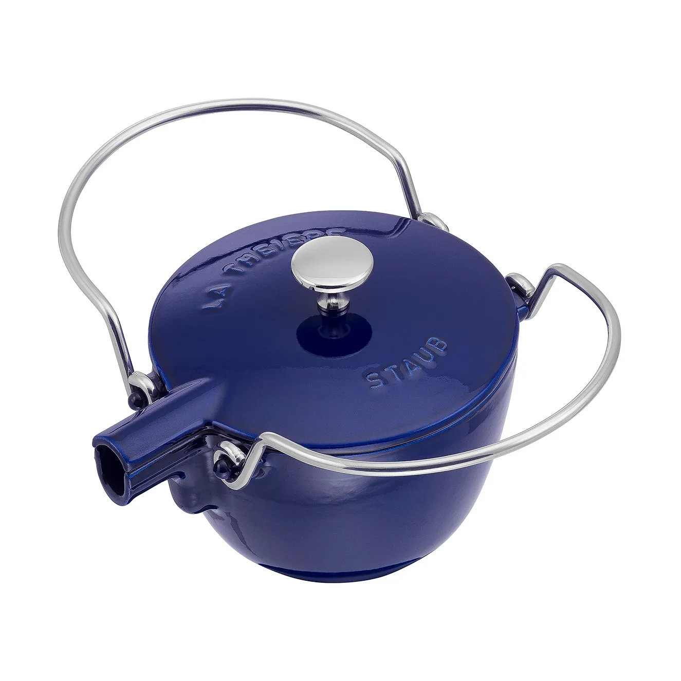 Staub teapot cast iron round 1.15 L, Dark blue STAUB