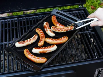 Staub Teppanyaki griddle with handles 38x25 cm - Black - STAUB
