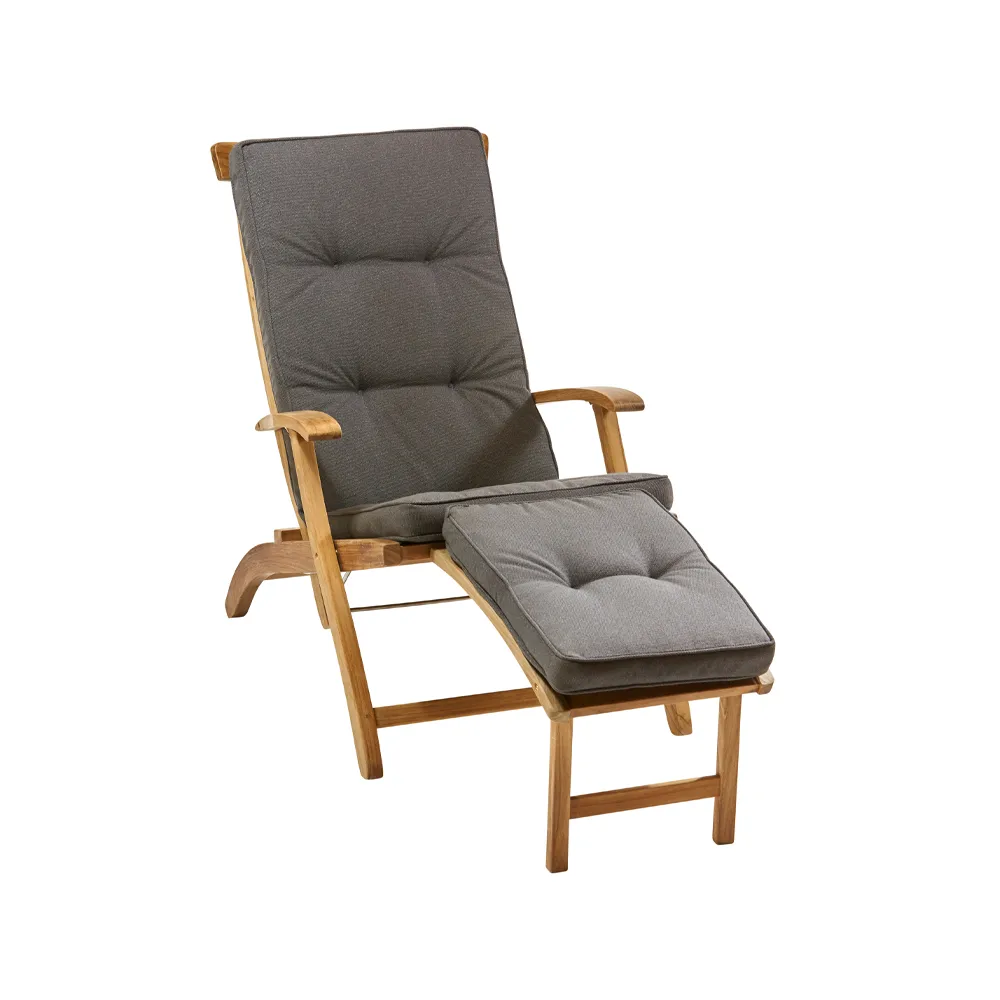 Lobby/SAL deck chair cushion, Dark Grey Stockamöllan