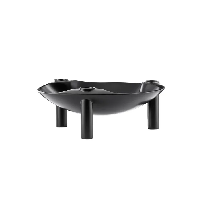 Nagel bowl - Black, Ø13,8x5,6 cm - STOFF Nagel