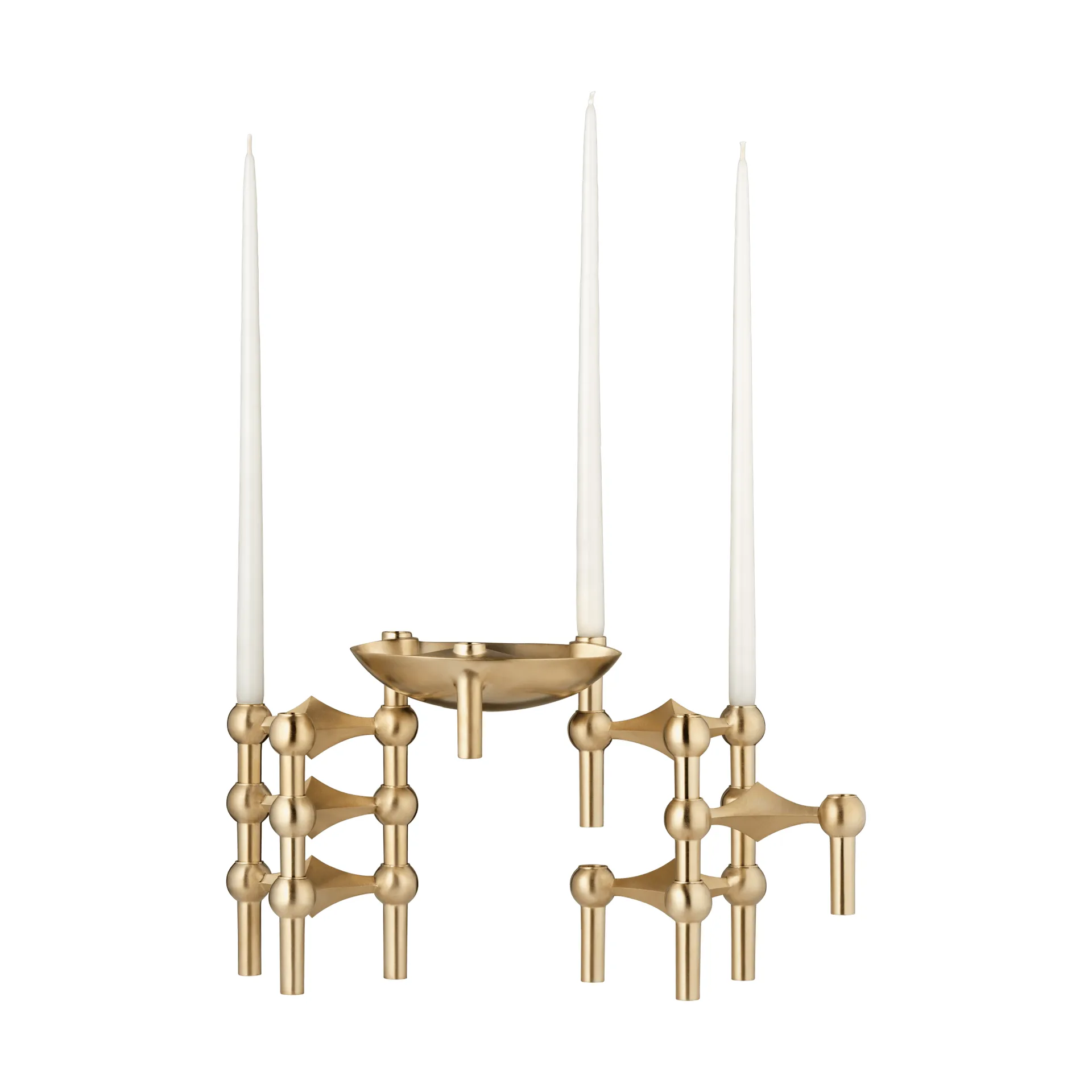 Nagel bowl, Brushed brass, Ø13,8x5,6 cm STOFF Nagel