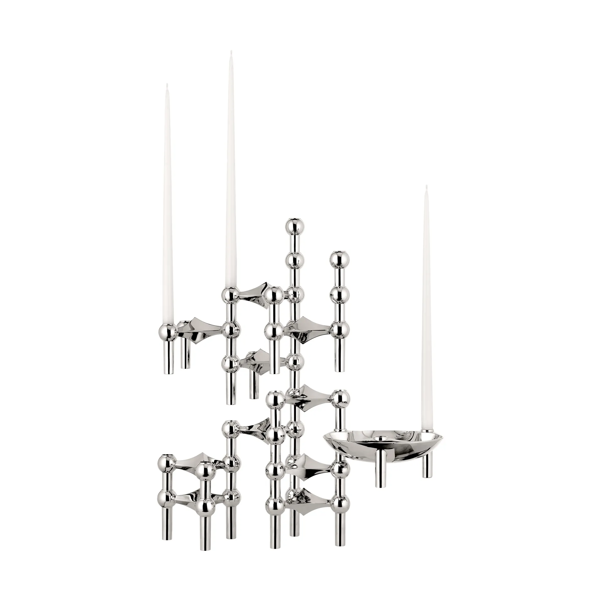 Nagel candle holder, chrome STOFF Nagel