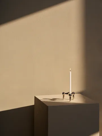 Nagel candle holder - chrome - STOFF Nagel