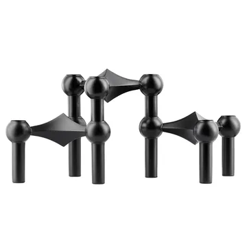 STOFF Nagel candle sticks 3-pack - black - STOFF Nagel