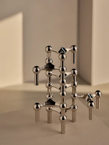 STOFF Nagel candlestick 2 pieces - Chrome - STOFF Nagel