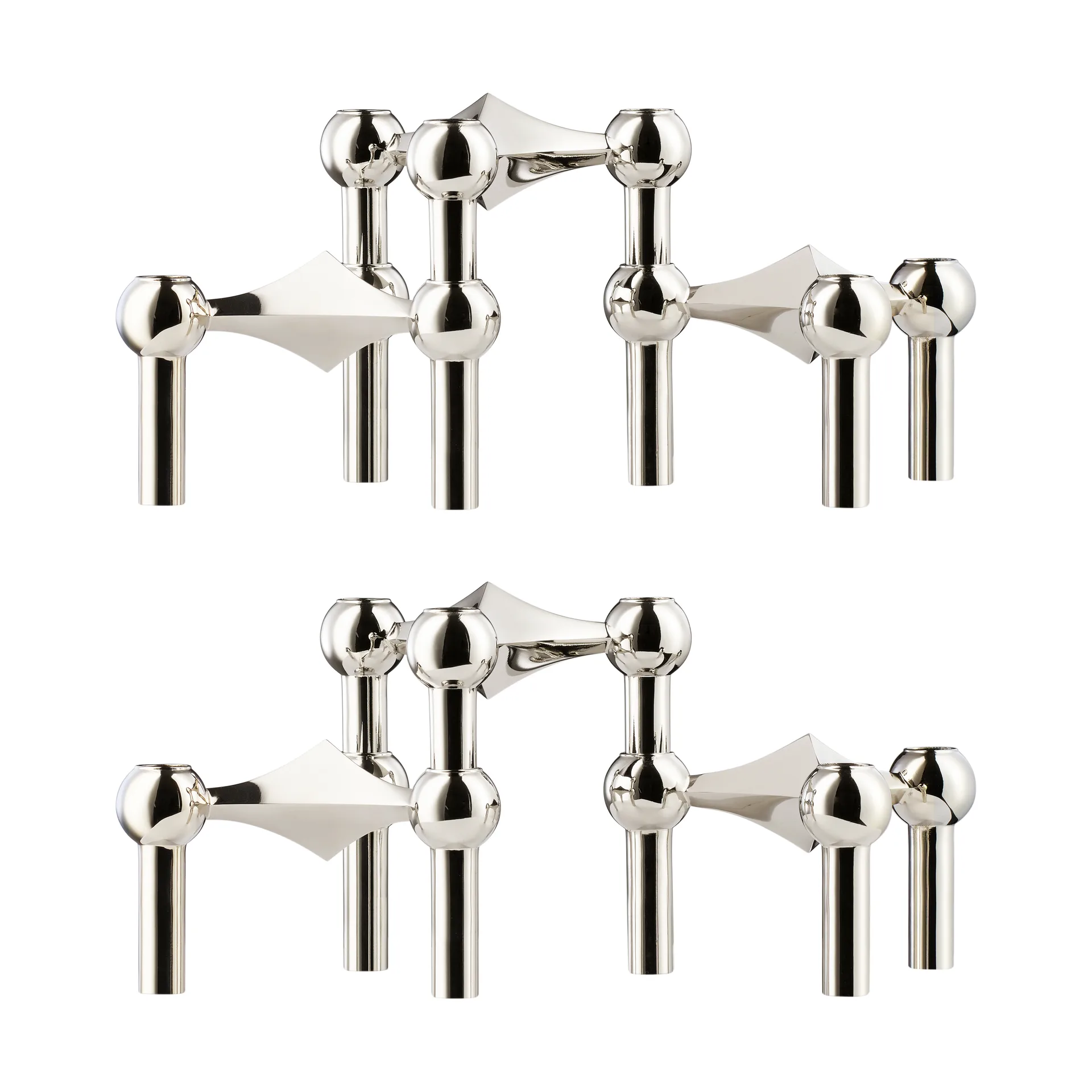 STOFF Nagel candlestick 6-pack - Chrome STOFF Nagel