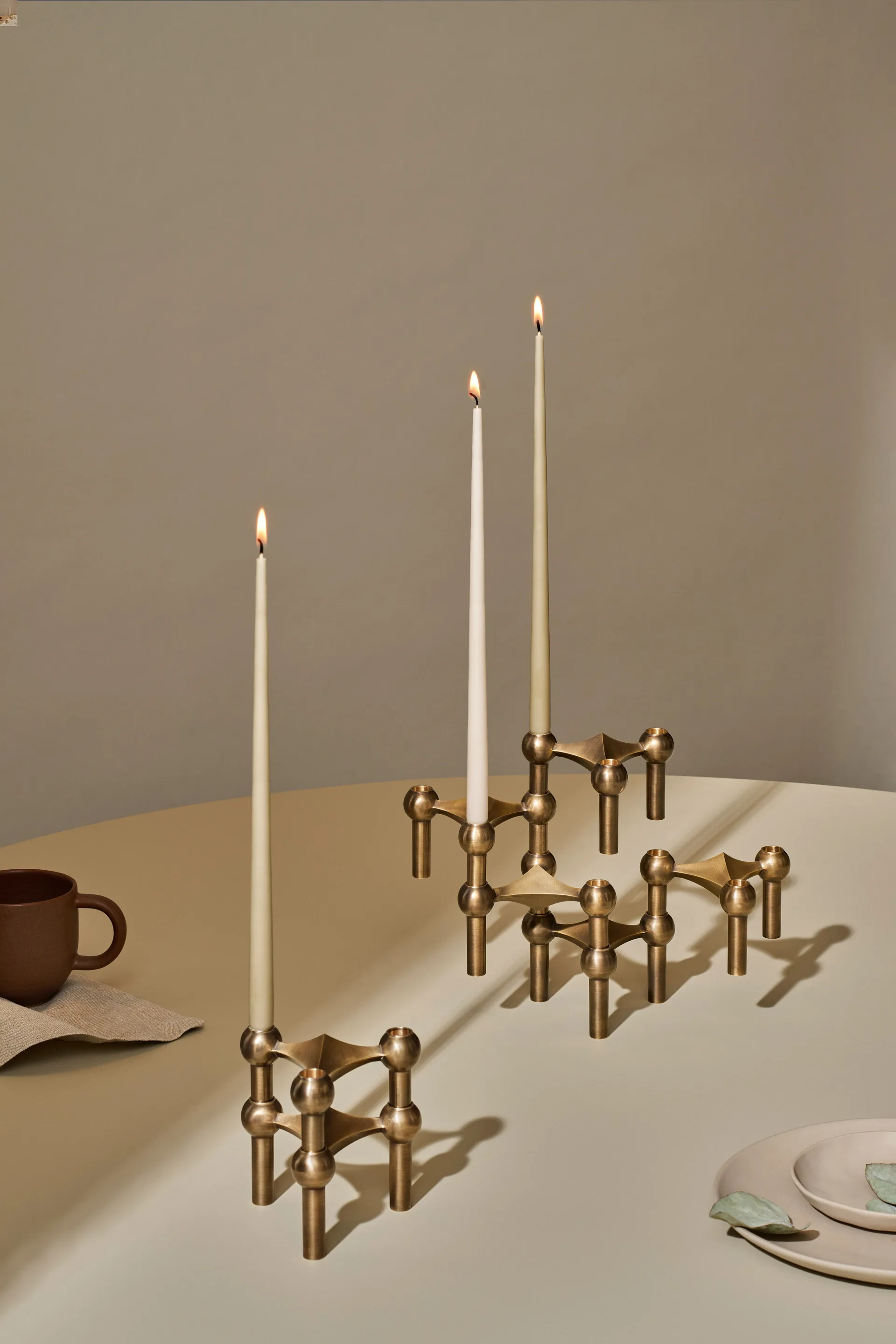STOFF Nagel tapered candle by ester & erik 6-pack, Artichoke STOFF Nagel