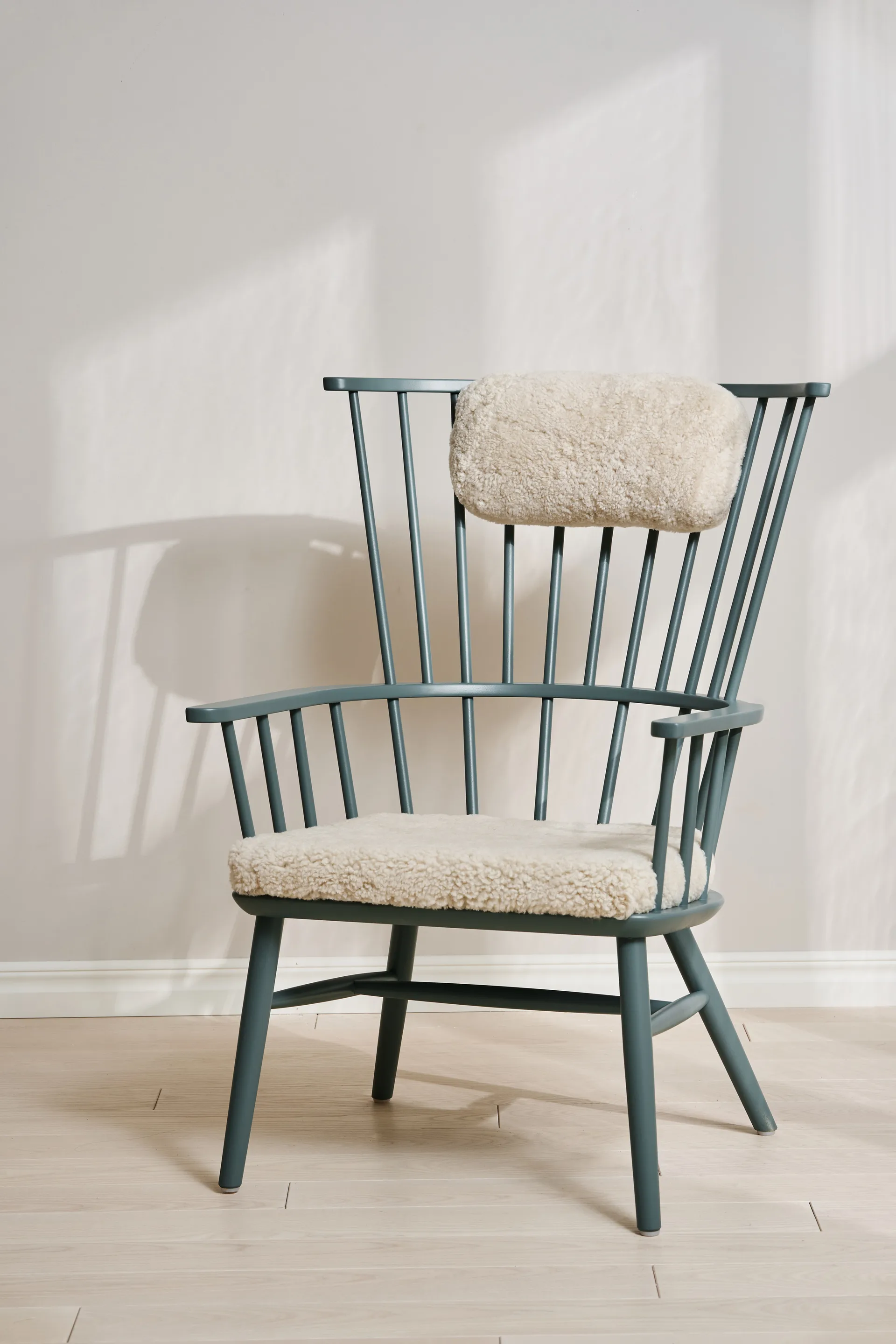Henriette armchair cushion&headrest Mist-Moonlight Stolab
