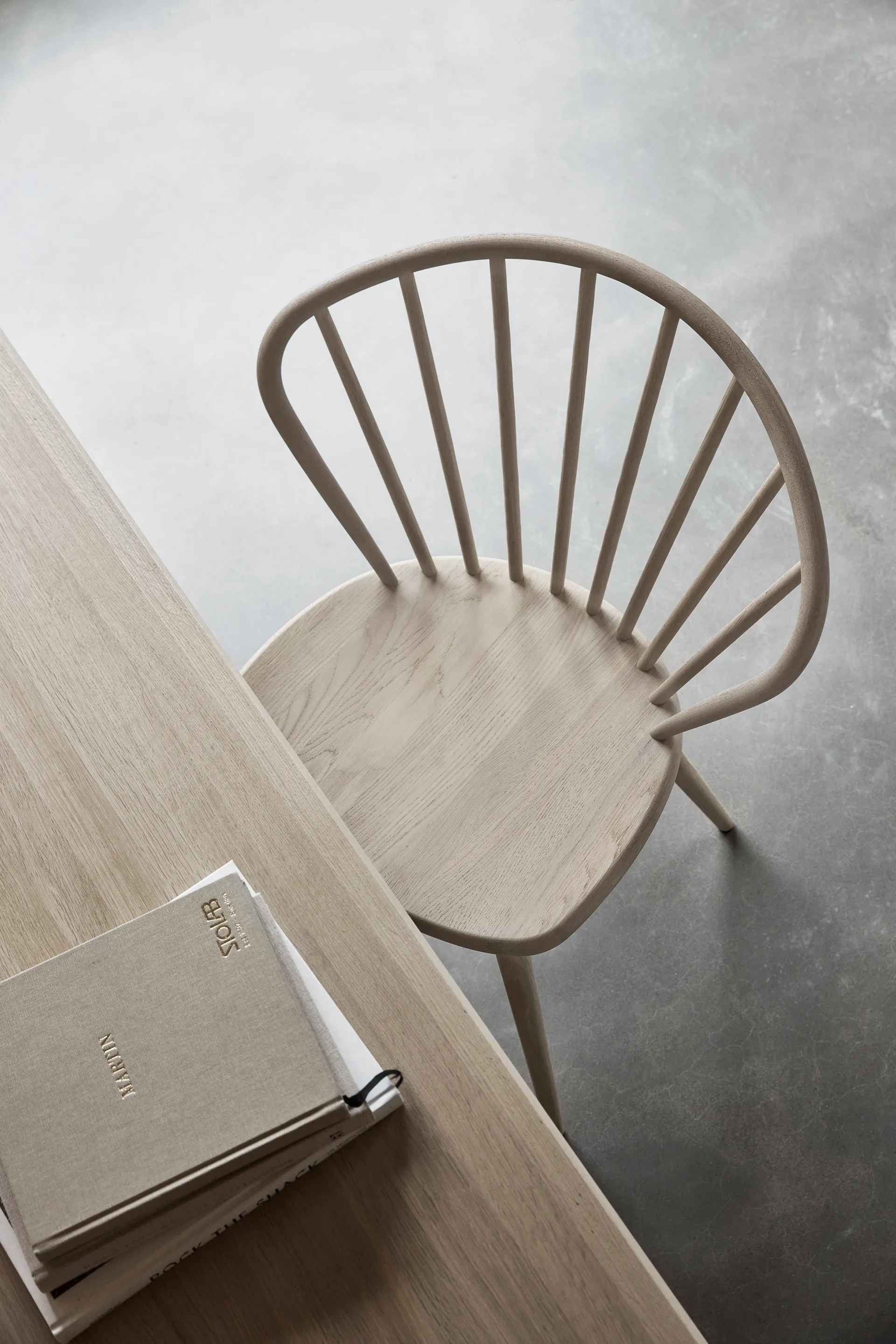 Miss Holly chair, Matt lacquered light oak Stolab