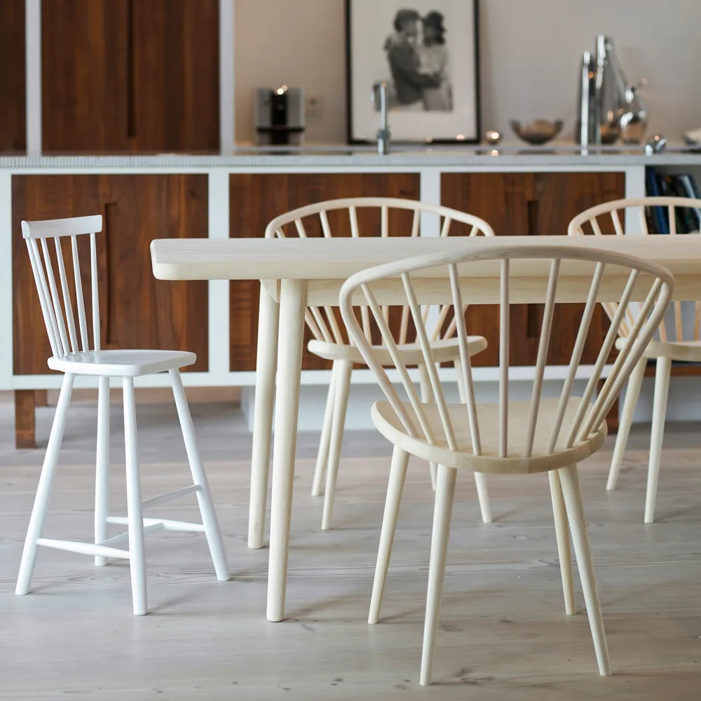 Miss Holly dining table. 175x82 cm, Oak white oiled Stolab